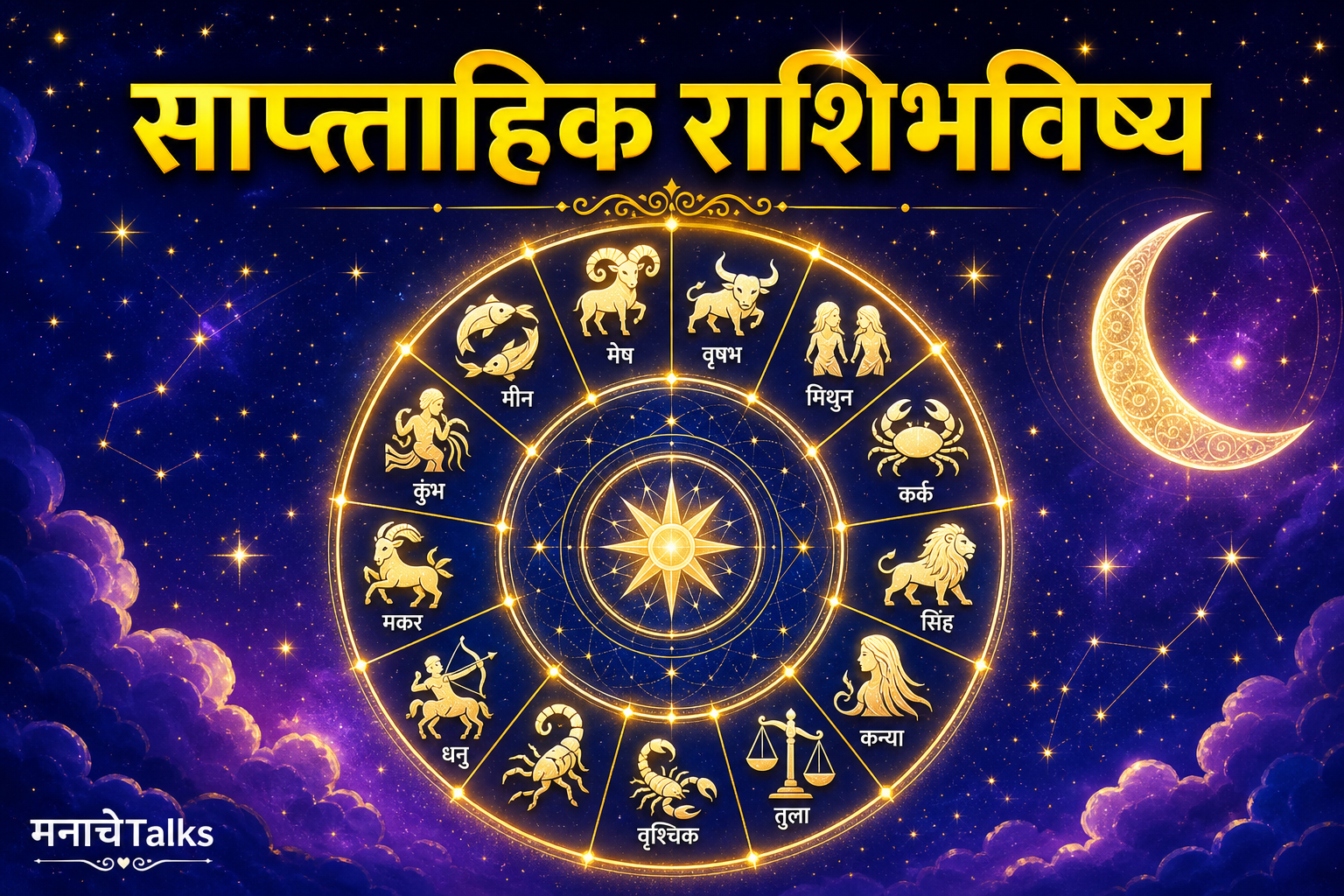 साप्ताहिक राशिभविष्य २४ ते ३० ऑगस्ट २०२६ - मनाचेTalks